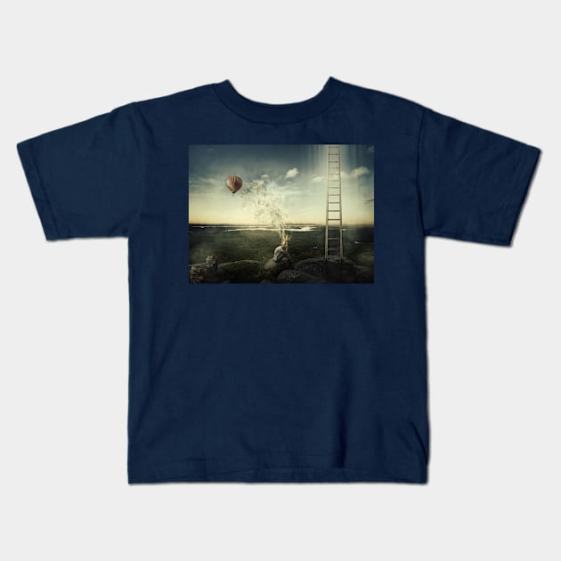 artist imagination Kids T-Shirt by psychoshadow